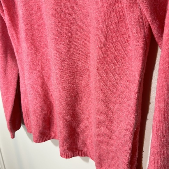 100% Cashmere By Charter Club Salmon Pink Long Sleeve Sweater Crew Neck Size Med - Picture 7 of 7